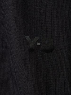 Tričko s krátkými rukávy relaxed fit Y-3 černé