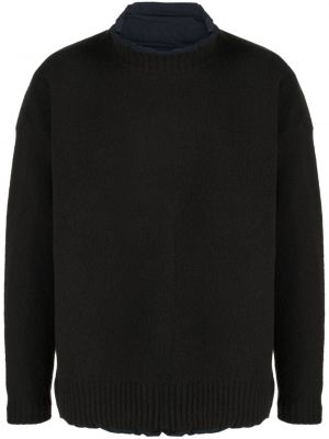 Двустранен пуловер Sacai черно