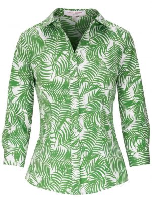 Camicia con stampa Carolina Herrera verde