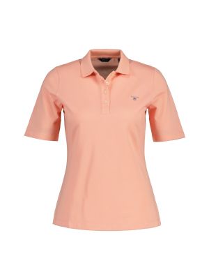 Camiseta con bordado manga corta Gant rosa