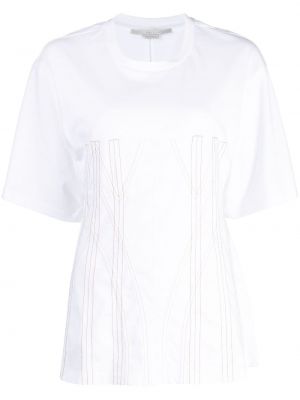 Памучна тениска Stella Mccartney бяло