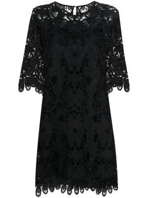 Koktel haljina s čipkom Munthe crna