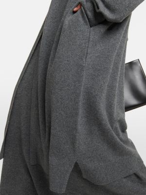 Cárdigan de cachemir con estampado de cachemira Extreme Cashmere gris
