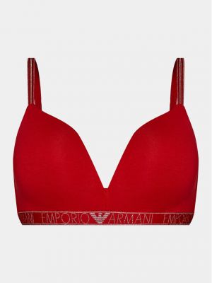 Sutien fără armătură Emporio Armani Underwear roșu
