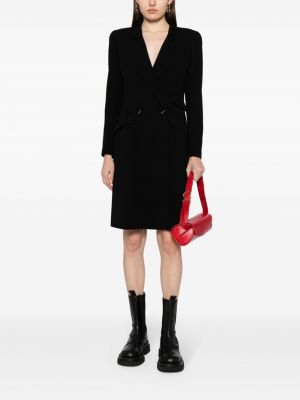 Vilnonis paltas Chanel Pre-owned juoda
