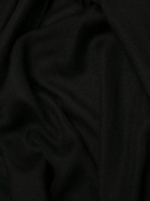 Кашемировый шелковый шарф Ermenegildo Zegna черный