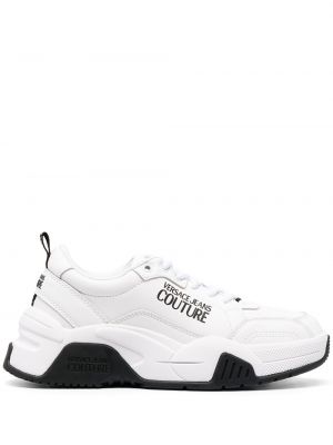 Zapatillas con apliques Versace Jeans Couture blanco