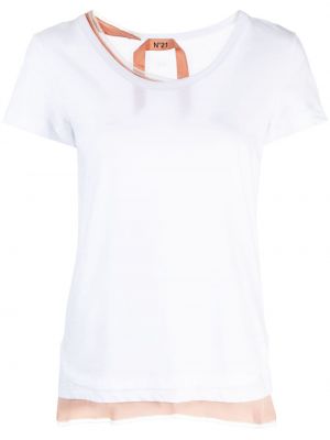 Βαμβακερή μπλούζα Nº21 λευκό