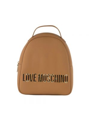Plecak Love Moschino brązowy