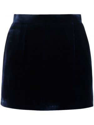 Aksamitna mini spódniczka Bally niebieska