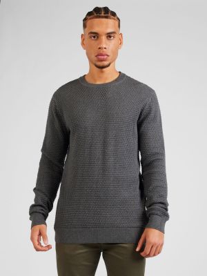 Пуловер Knowledgecotton Apparel сиво