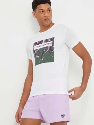 Pamučna majica Emporio Armani Underwear bijela