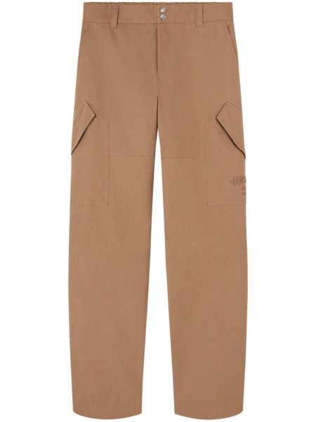 Pantalon droit Versace marron