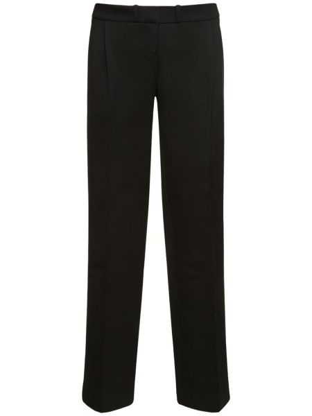 Spodnie z niską talią z wiskozy relaxed fit Coperni czarne