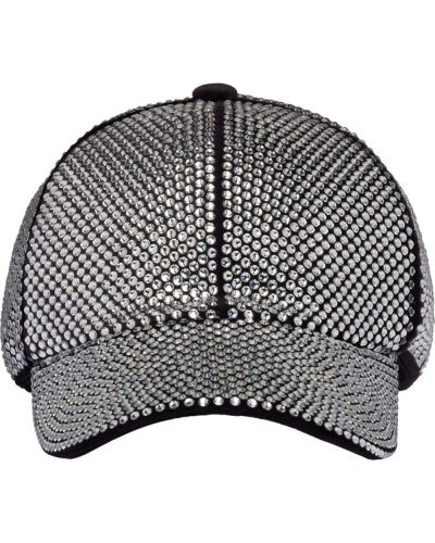 Gorra de terciopelo‏‏‎ de cristal Miu Miu negro