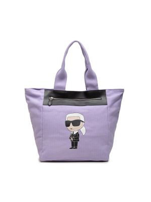 Nakupovalna torba Karl Lagerfeld vijolična
