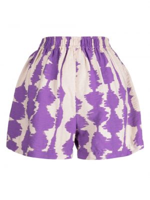 Shorts en lin Bambah violet