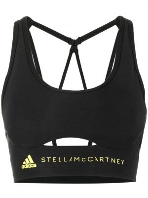 Sport trykt bh Adidas By Stella Mccartney svart