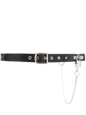 Kožený pásek Dolce & Gabbana Pre-owned černý
