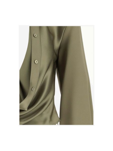 Blusa de raso manga larga Blumarine verde