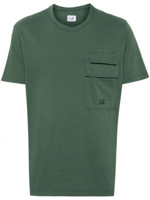 Тениска с принт C.p. Company зелено