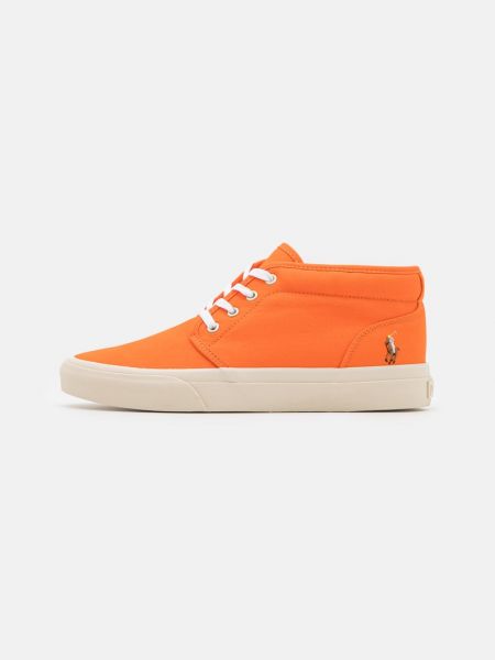 Sneakersy Polo Ralph Lauren pomarańczowe
