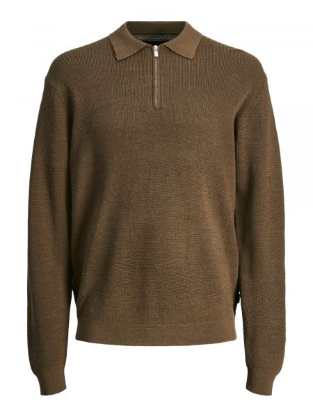 Meleret pullover Jack & Jones brun