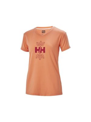 Tričko s krátkými rukávy Helly Hansen oranžové