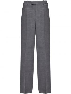 Rovné kalhoty Ferragamo šedé