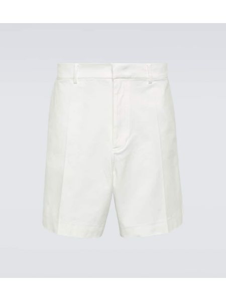 Bombažne bermuda kratke hlače Valentino bela