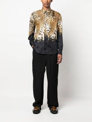 Raštuota marškiniai leopardinė Roberto Cavalli