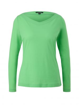T-shirt manches longues Comma vert