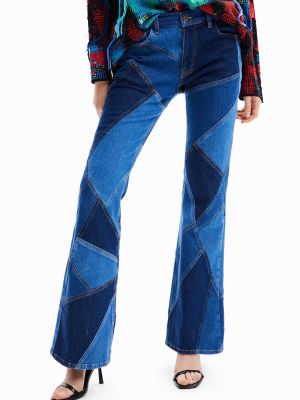 Jeans bootcut Desigual bleu