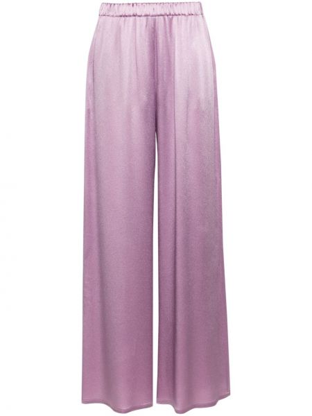 Saténové kalhoty Antonelli růžové