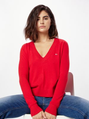 Pullover Tommy Jeans punane