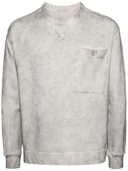 Sweatshirt aus baumwoll mit print Ten C grau