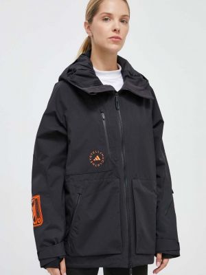 Rövid kabát Adidas By Stella Mccartney fekete