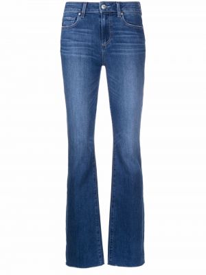 Bootcut jeans aus baumwoll ausgestellt Paige blau
