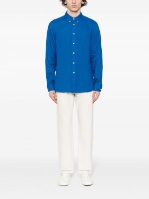 Pūkinė medvilninė marškiniai Ps Paul Smith mėlyna