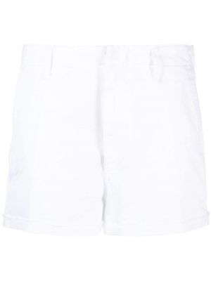 Pantaloni scurți cu talie joasă din bumbac Dondup alb