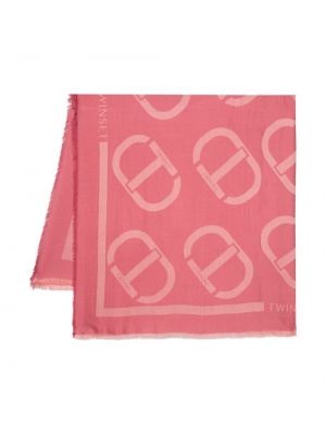 Schal mit print Twinset pink