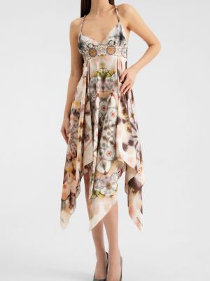 Шелковое платье с принтом Dior