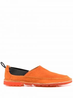 Bőr loafer Premiata narancsszínű