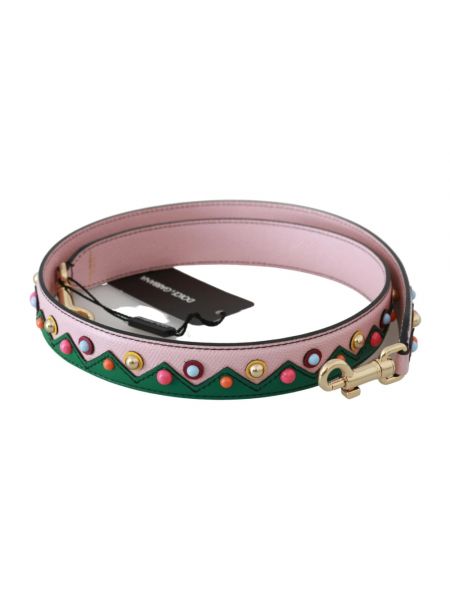 Cinturón de cuero con cuentas Dolce & Gabbana