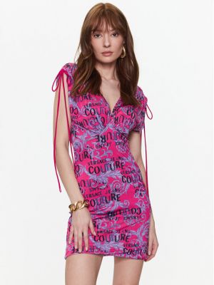 Traper haljina Versace Jeans Couture ružičasta