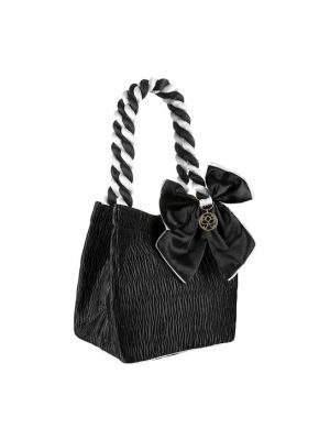 Атласная дорожная сумка O!glamour черная