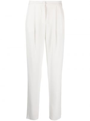 Pantaloni a vita alta Emporio Armani bianco