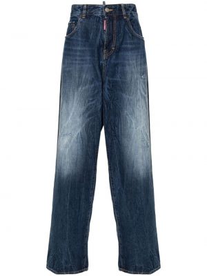 Voľné džínsy s vysokým pásom Dsquared2 modrá
