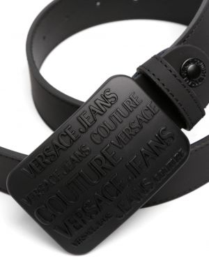 Pásek s přezkou Versace Jeans Couture černý