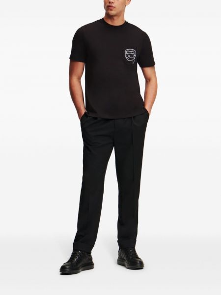 T-krekls ar kabatām Karl Lagerfeld melns